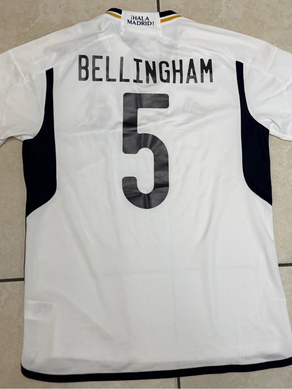 2023-24 Real Madrid Jude Bellingham Home Adidas Jersey